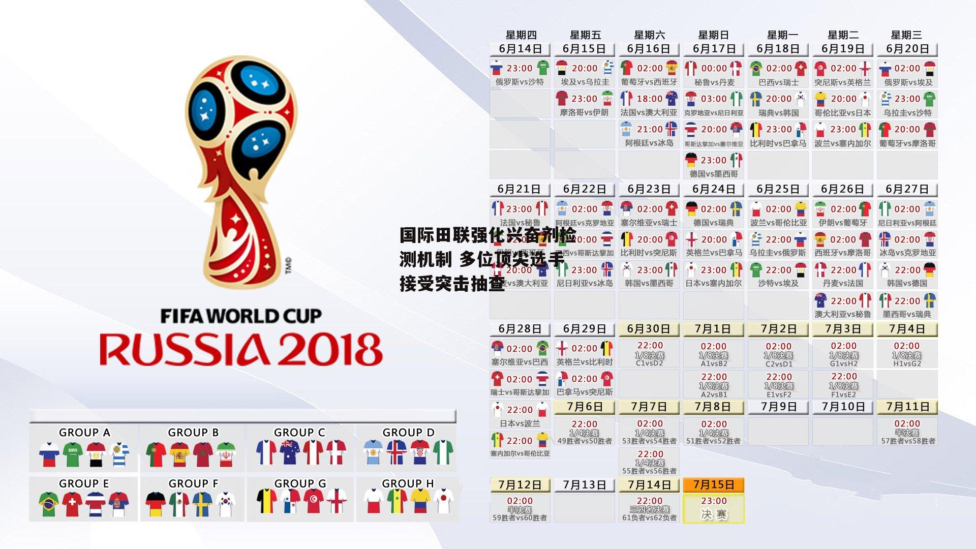 国际田联强化兴奋剂检测机制 多位顶尖选手接受突击抽查